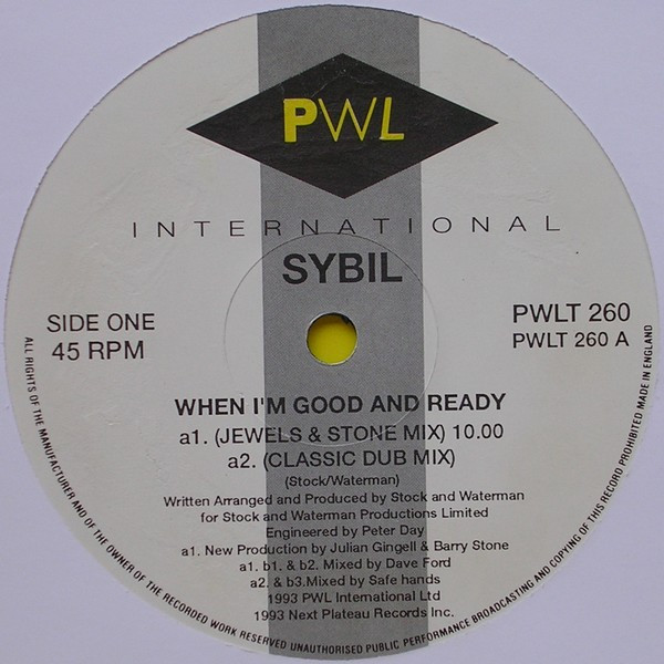 Sybil - When I'm Good And Ready | PWL International (PWLT 260) - 3