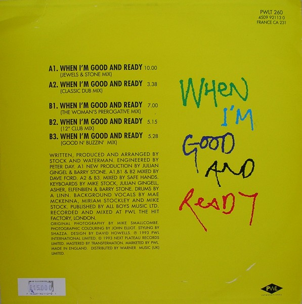 Sybil - When I'm Good And Ready | PWL International (PWLT 260) - 2