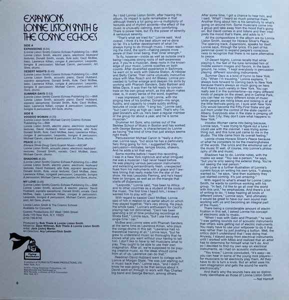 Lonnie Liston Smith And The Cosmic Echoes - Expansions | Flying Dutchman (BDL1-0934) - 3 Lonnie Liston Smith And The Cosmic Echoes - Expansions | Flying Dutchman (BDL1-0934) - 3