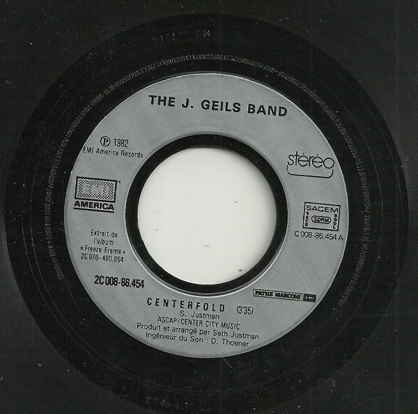 The J. Geils Band - Centerfold | EMI America (2 C 008-86454) - 3