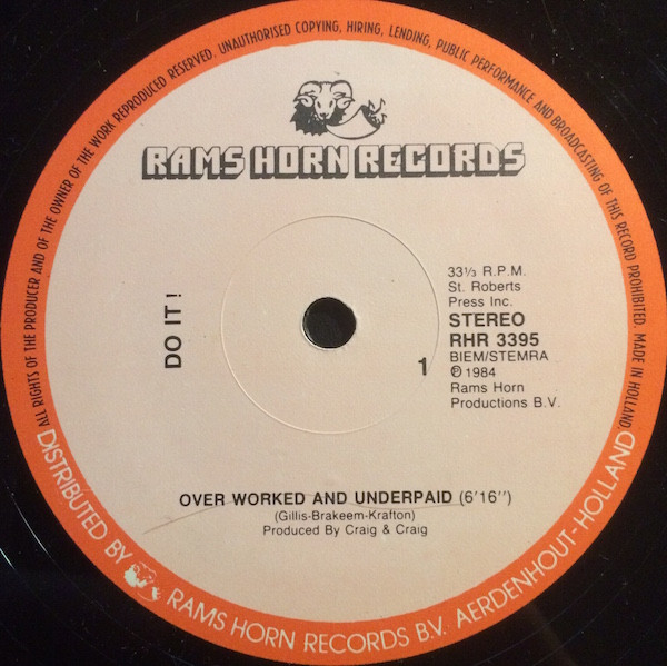 Do It! - Overworked And Underpaid | Rams Horn Records (RHR 3395)