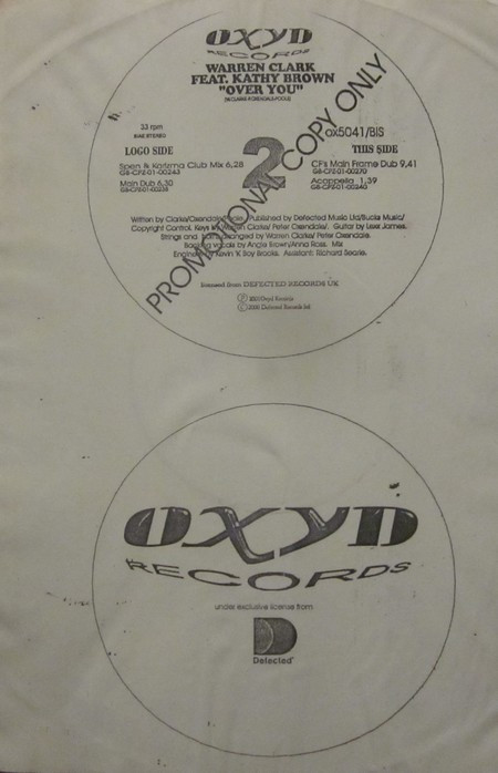 Warren Clarke Feat. Kathy Brown - Over You | Oxyd Records (ox5041/BIS) - 2