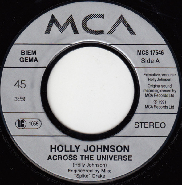 Holly Johnson - Across The Universe | MCA Records (MCS 17546) - 3 Holly Johnson - Across The Universe | MCA Records (MCS 17546) - 3