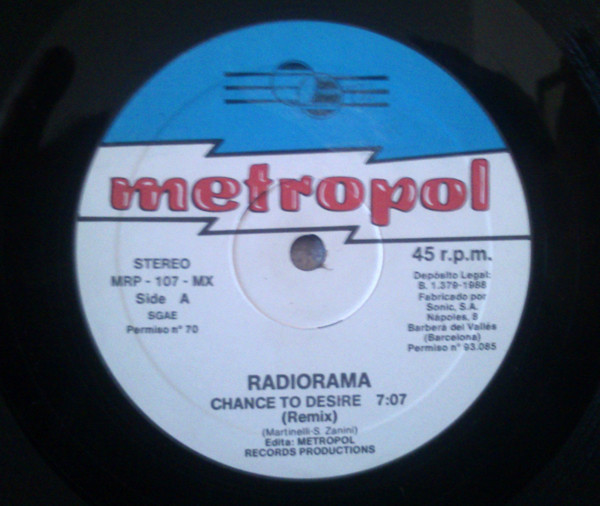 Radiorama - Chance To Desire (Remix) | Metropol Records (MRP-107-MX) - 3