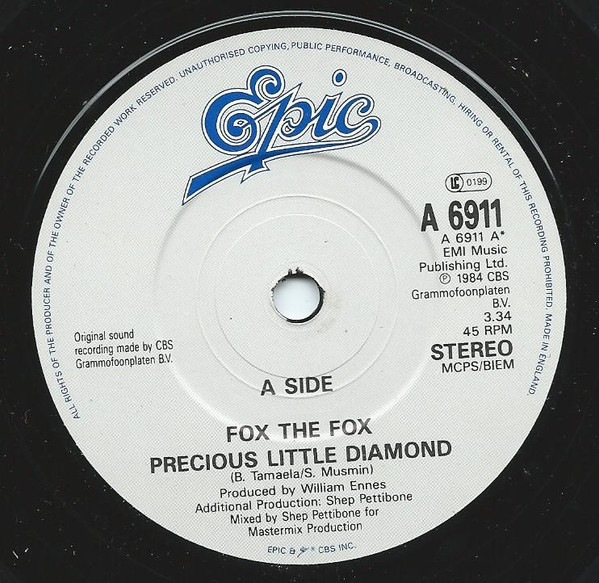 Fox The Fox - Precious Little Diamond | Epic (A 6911) - 3 Fox The Fox - Precious Little Diamond | Epic (A 6911) - 3