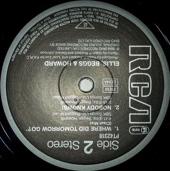 Ellis, Beggs & Howard - Where Did Tomorrow Go? | RCA (PT 42318) - 3 Ellis, Beggs & Howard - Where Did Tomorrow Go? | RCA (PT 42318) - 3