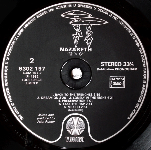 Nazareth - 2XS | Vertigo (6302 197) - 4 Nazareth - 2XS | Vertigo (6302 197) - 4