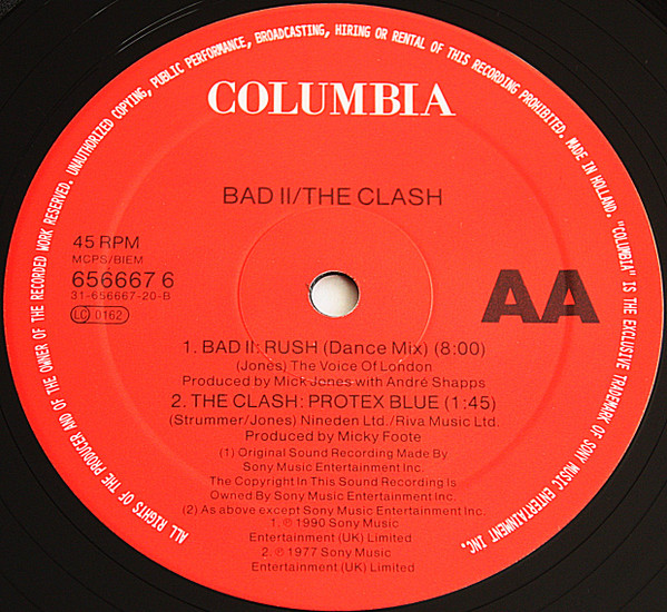 The Clash / Big Audio Dynamite II - Should I Stay Or Should I Go / Rush | Columbia (656667 6) - 4