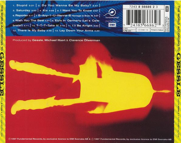 Per Gessle - The World According To Gessle | Fundamental Records (7243 8 56686 2 3) - 2