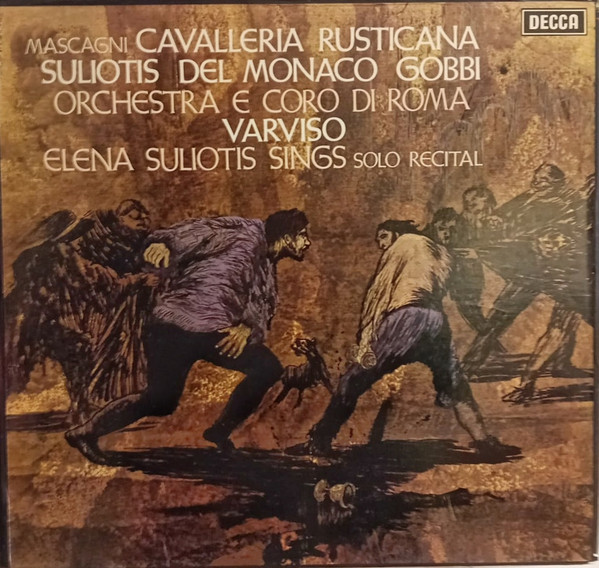Pietro Mascagni - Elena Souliotis , Mario del Monaco , Tito Gobbi , Orchestra Di Roma E Coro Di Roma , Silvio Varviso - Cavalleria Rusticana / Elena Souliotis Sings Solo Recital | Decca (SET 343 - 344)