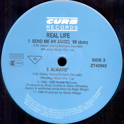 Real Life - Send Me An Angel '89 | Curb Records (ZT 42962) - 4