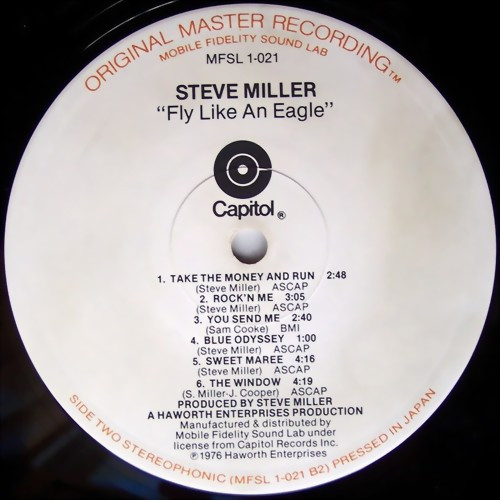 Steve Miller Band - Fly Like An Eagle | Mobile Fidelity Sound Lab (MFSL 1-021) - 3 Steve Miller Band - Fly Like An Eagle | Mobile Fidelity Sound Lab (MFSL 1-021) - 3