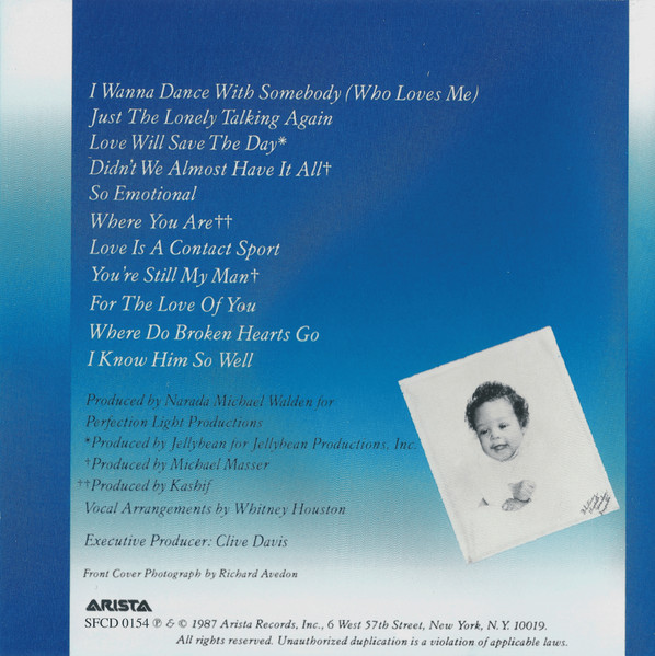 Whitney Houston - Whitney | Arista (SFCD 0154) - 3