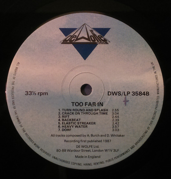 Adrian Burch And David Whitaker - Too Far In | Music De Wolfe (DWS/LP 3584) - 4