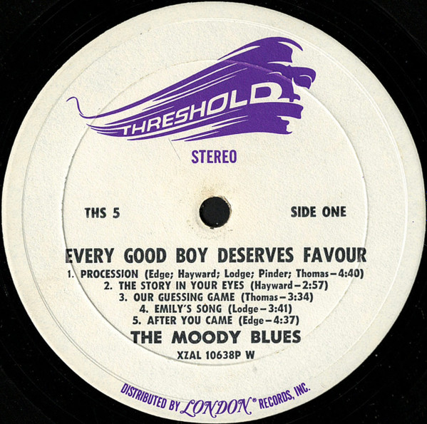 The Moody Blues - Every Good Boy Deserves Favour | Threshold (THS 5) - 4