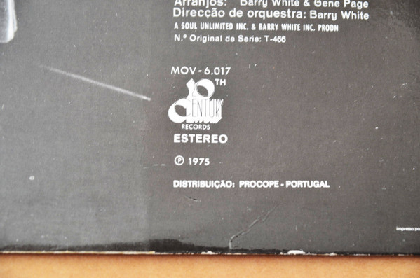 Barry White - Just Another Way To Say I Love You / Otra Forma De Decir "Te Quiero" | 20th Century Records (MOV- 6017) - 3