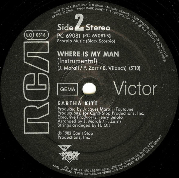 Eartha Kitt - Where Is My Man | RCA Victor (PC 69081) - 4 Eartha Kitt - Where Is My Man | RCA Victor (PC 69081) - 4