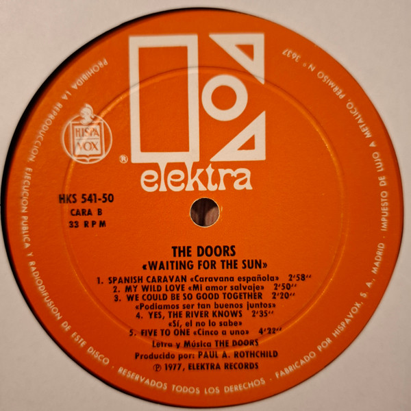 The Doors - Waiting For The Sun | Elektra (HKS 541-50) - 4