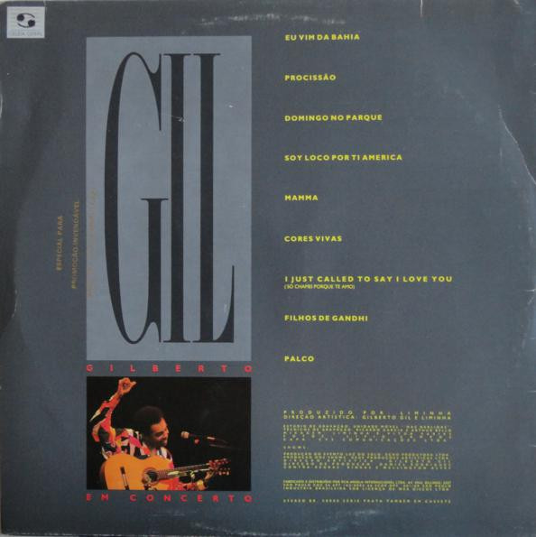 Gilberto Gil - Gilberto Em Concerto | Geléia Geral (670.9001)