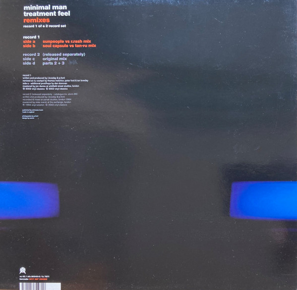 Minimal Man - Treatment Feel (Remixes) | Vinyl Classics (vc 02) - 2