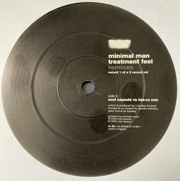 Minimal Man - Treatment Feel (Remixes) | Vinyl Classics (vc 02) - 4