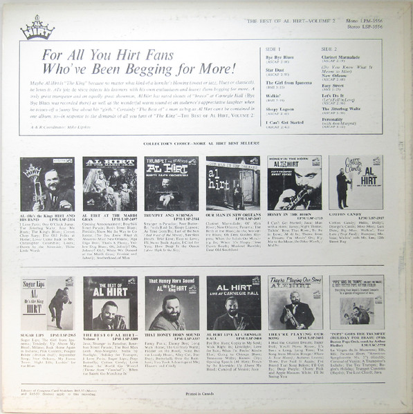 Al Hirt - The Best Of Al Hirt – Volume 2 | RCA Victor (LPM-3556) - 2 Al Hirt - The Best Of Al Hirt – Volume 2 | RCA Victor (LPM-3556) - 2