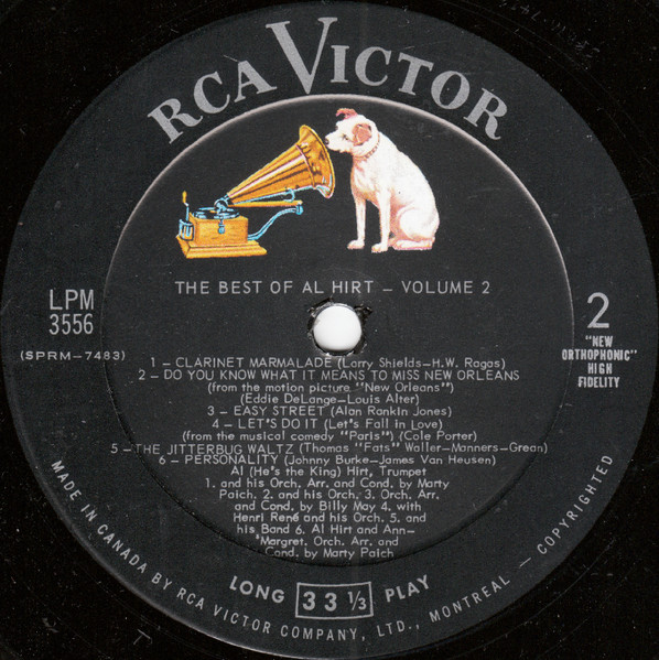 Al Hirt - The Best Of Al Hirt – Volume 2 | RCA Victor (LPM-3556) - 4 Al Hirt - The Best Of Al Hirt – Volume 2 | RCA Victor (LPM-3556) - 4