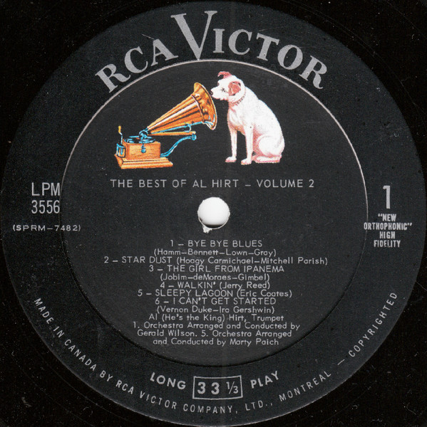 Al Hirt - The Best Of Al Hirt – Volume 2 | RCA Victor (LPM-3556) - 3 Al Hirt - The Best Of Al Hirt – Volume 2 | RCA Victor (LPM-3556) - 3