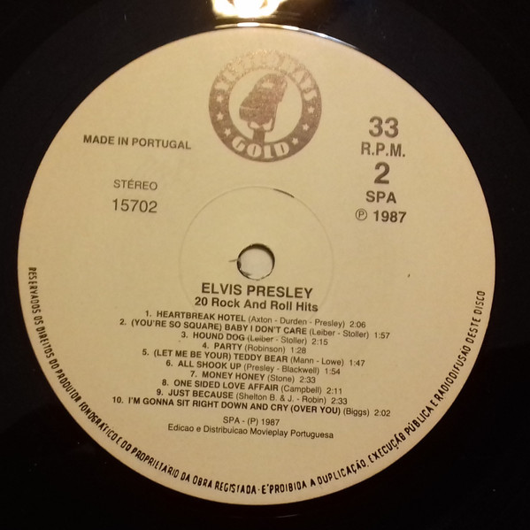 Elvis Presley - 20 Rock & Roll Hits | Yesterdays Gold (YDG 15702) - 4