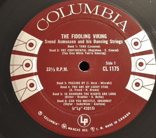 Svend Asmussen And His Swinging Strings - The Fiddling Viking | Columbia (CL 1175) - 3 Svend Asmussen And His Swinging Strings - The Fiddling Viking | Columbia (CL 1175) - 3