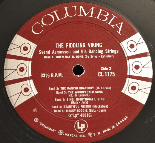 Svend Asmussen And His Swinging Strings - The Fiddling Viking | Columbia (CL 1175) - 4 Svend Asmussen And His Swinging Strings - The Fiddling Viking | Columbia (CL 1175) - 4
