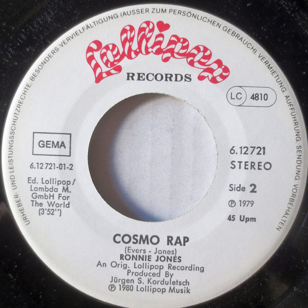 Ronnie Jones & Disco Circus - Let's Do It Again / Cosmo Rap | Lollipop Records (6.12721) - 3
