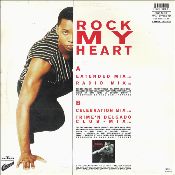 Haddaway - Rock My Heart | Coconut (74321 19412 1) - 2