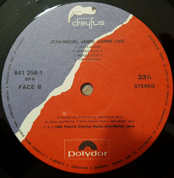 Jean-Michel Jarre - Live | Polydor (841 258-1) - 4