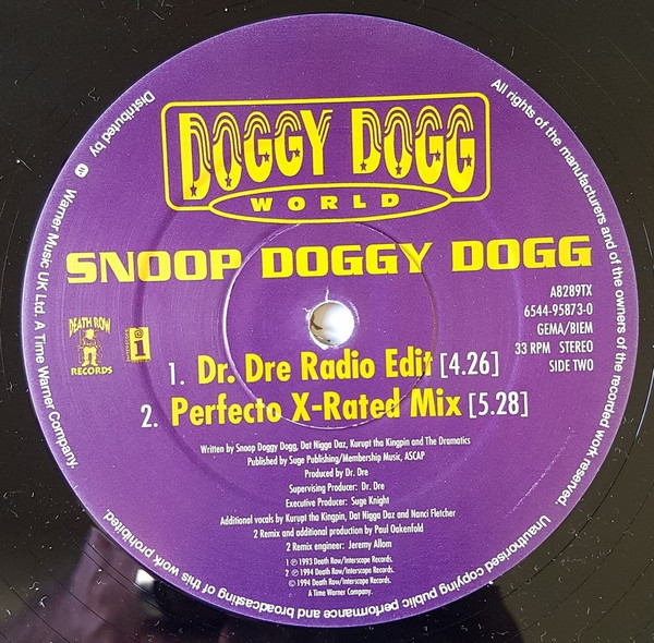 Snoop Dogg - Doggy Dogg World | Death Row Records (A8289TX) - 4