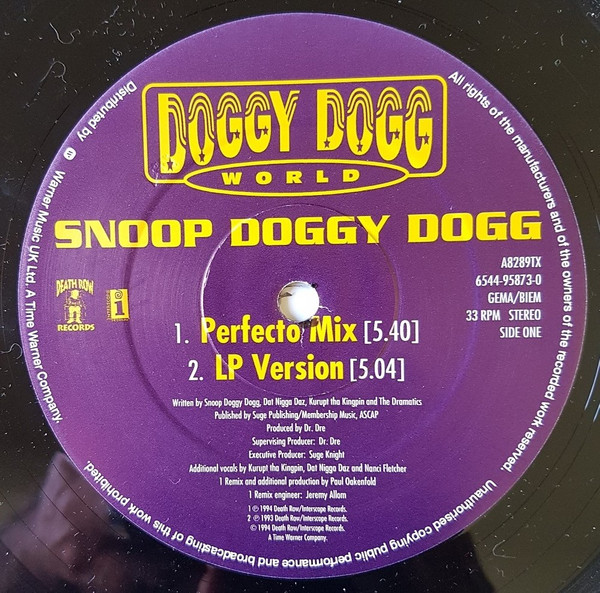 Snoop Dogg - Doggy Dogg World | Death Row Records (A8289TX) - 3