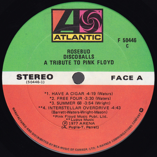 Rosebud - Discoballs (A Tribute To Pink Floyd) [Vinyl] | Atlantic (F 50446) - 2