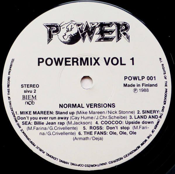 Various - Powermix | Power (POW LP 001) - 4