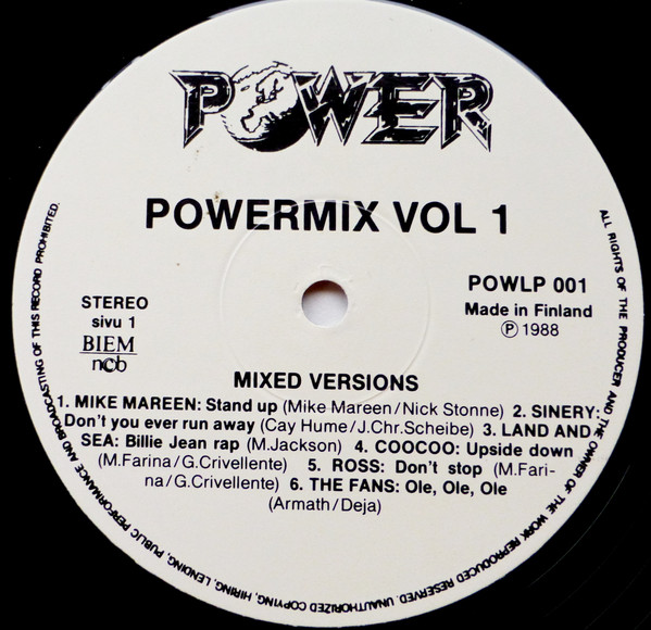 Various - Powermix | Power (POW LP 001) - 3