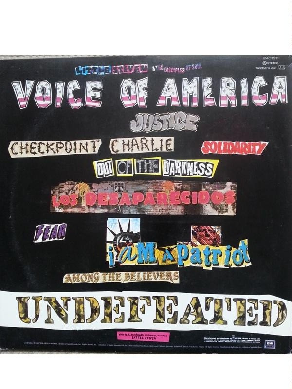 Little Steven - Voice Of America | EMI America (2401511) - 2