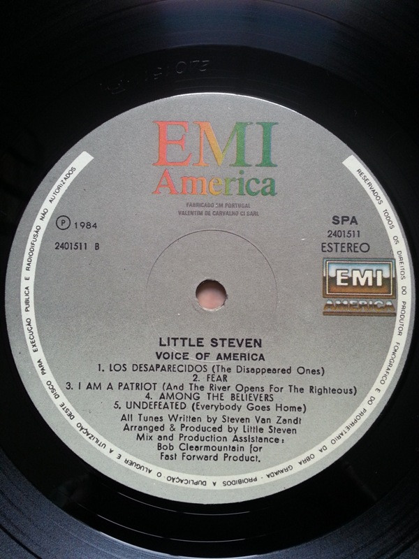 Little Steven - Voice Of America | EMI America (2401511) - 4
