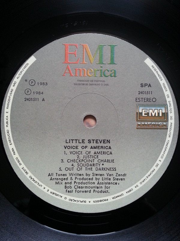 Little Steven - Voice Of America | EMI America (2401511) - 3