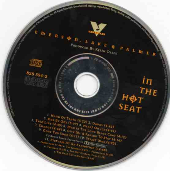 Emerson, Lake & Palmer - In The Hot Seat | Victory (828 554-2) - 7