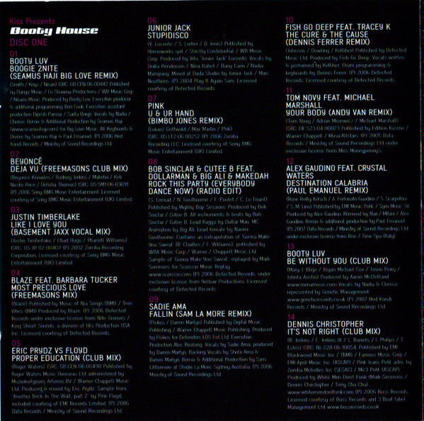 Various - Kiss Presents Booty House | Ministry Of Sound (KISSED1) - 2
