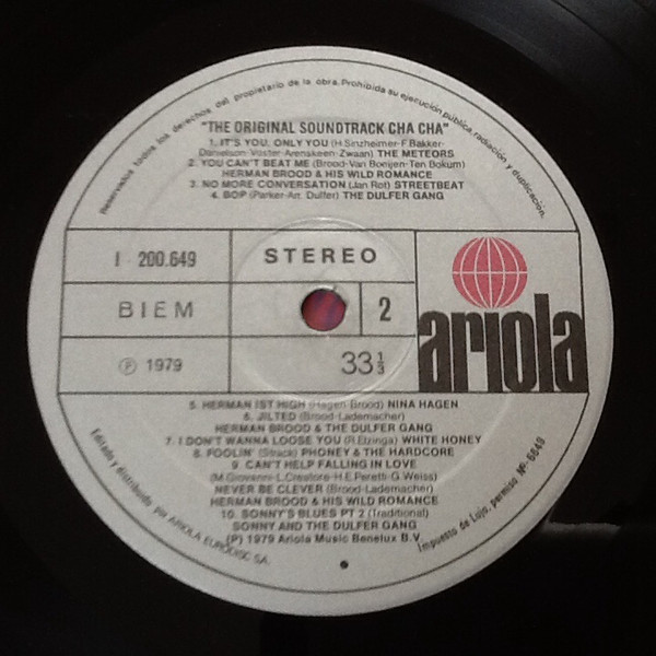 Herman Brood , Nina Hagen And Lene Lovich - Cha Cha (The Soundtrack) - Vinilo | Ariola (I-200649) - 4 Herman Brood , Nina Hagen And Lene Lovich - Cha Cha (The Soundtrack) - Vinilo | Ariola (I-200649) - 4