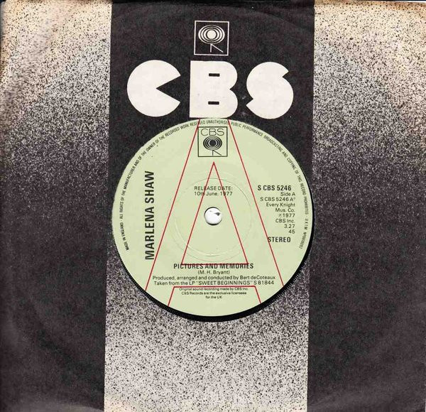 Marlena Shaw - Pictures And Memories | CBS (S CBS 5246) - main