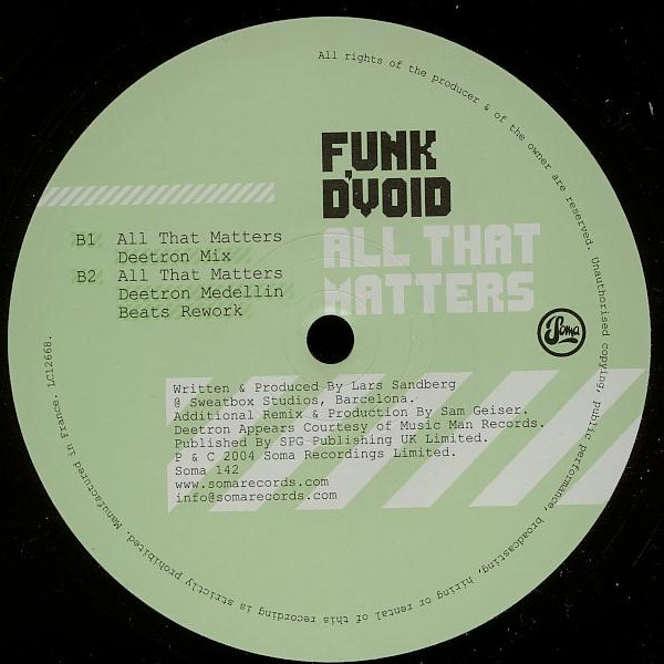 Funk D'Void - All That Matters | Soma Quality Recordings (SOMA 142) - 3 Funk D'Void - All That Matters | Soma Quality Recordings (SOMA 142) - 3