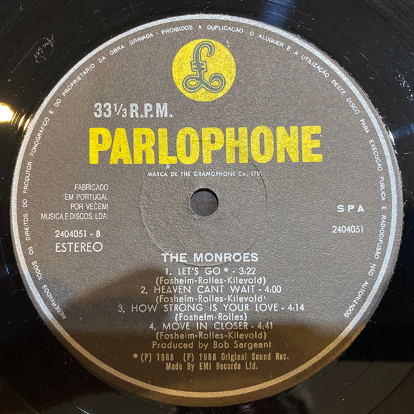 The Monroes - Face Another Day | Parlophone (2404051) - 3 The Monroes - Face Another Day | Parlophone (2404051) - 3