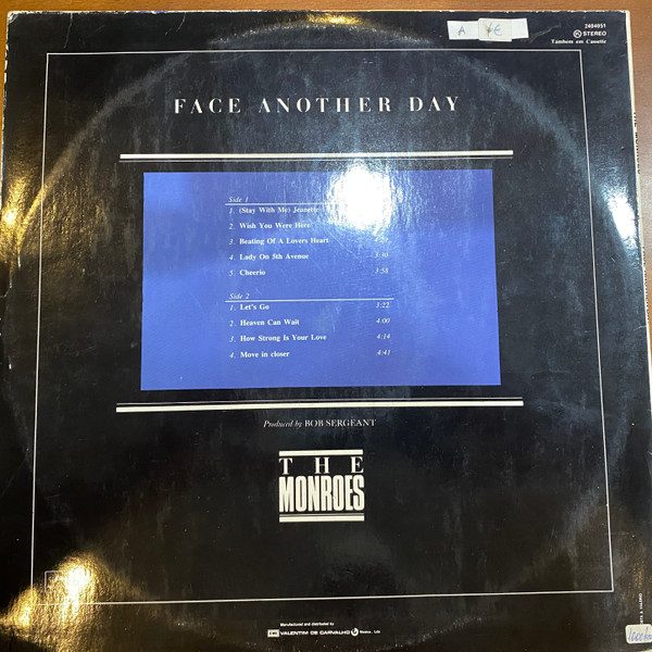 The Monroes - Face Another Day | Parlophone (2404051) - 2 The Monroes - Face Another Day | Parlophone (2404051) - 2