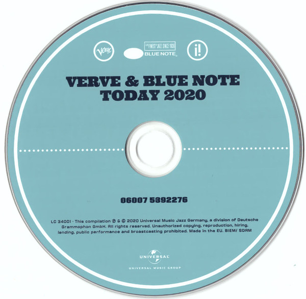 Various - Verve & Blue Note Today 2020 | Verve Records (06007 5392276) - 3